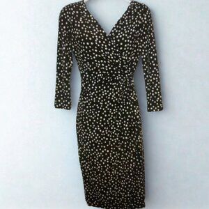 LRL Black Dotted Dress